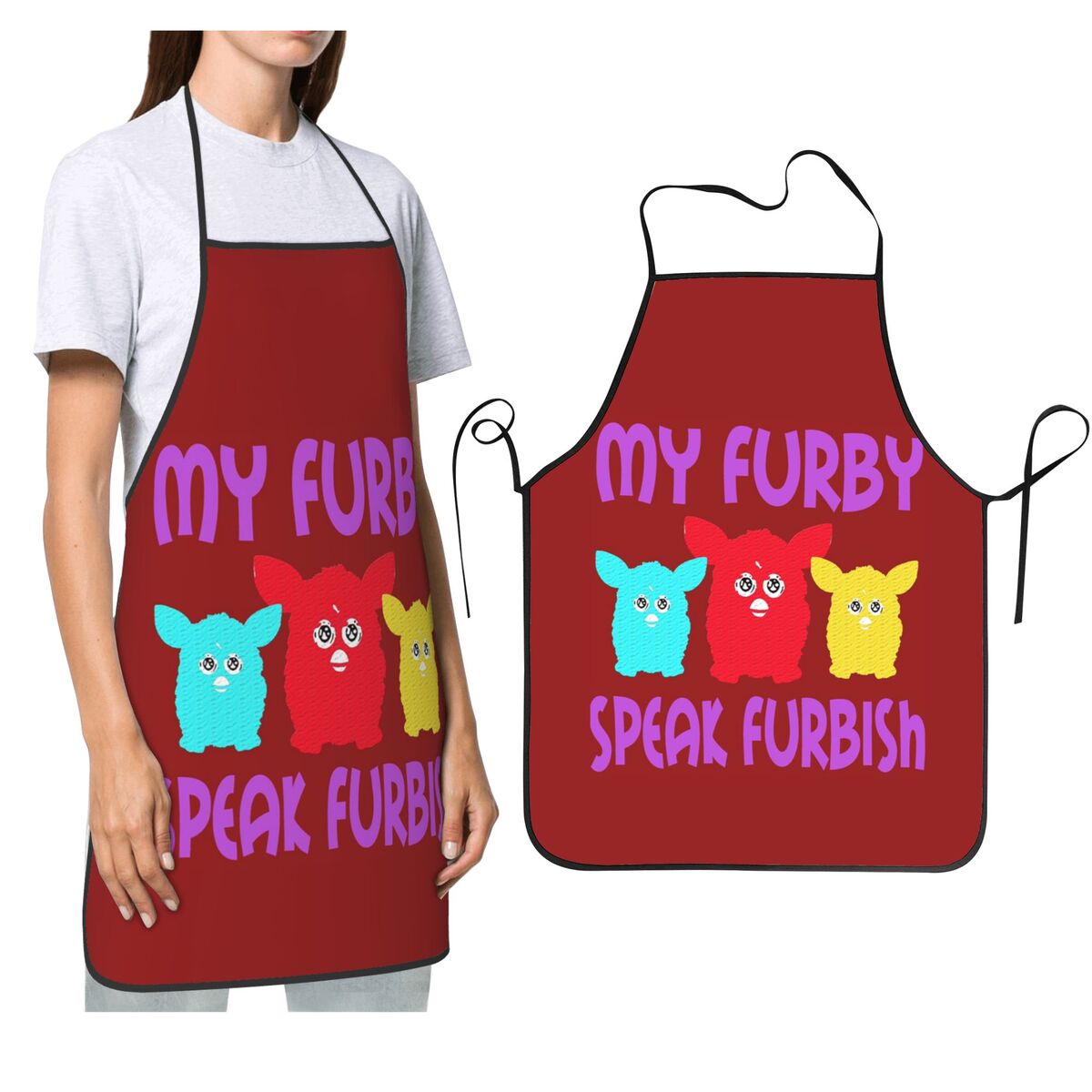 Kitchen Nightmares Baking - Nightmare Furby Cartoon Robot Speelgoed Schort