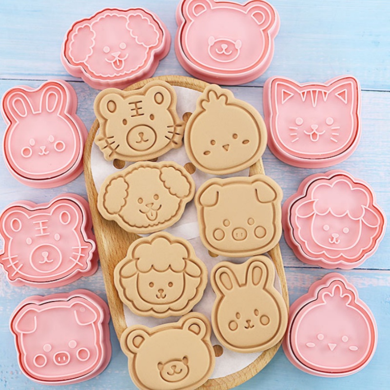 Kitchen Baking Cookies - 8 stks/set Dier Portret Cookie Stempel