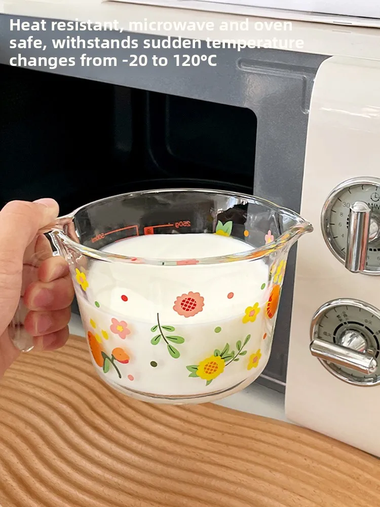 Kitchen Baking Scale - Hittebestendige glazen maatbeker Grote capaciteit Eierklopperbeker