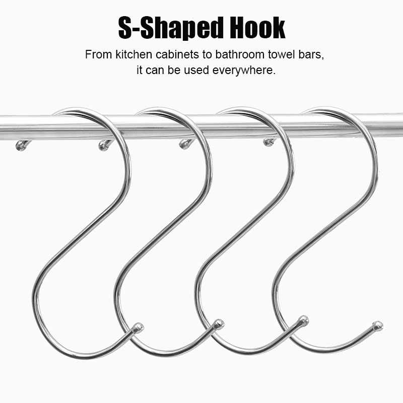 Kitchen Baking Rack - Roestvrij staal S-haken Badkamer Opbergrek Houder