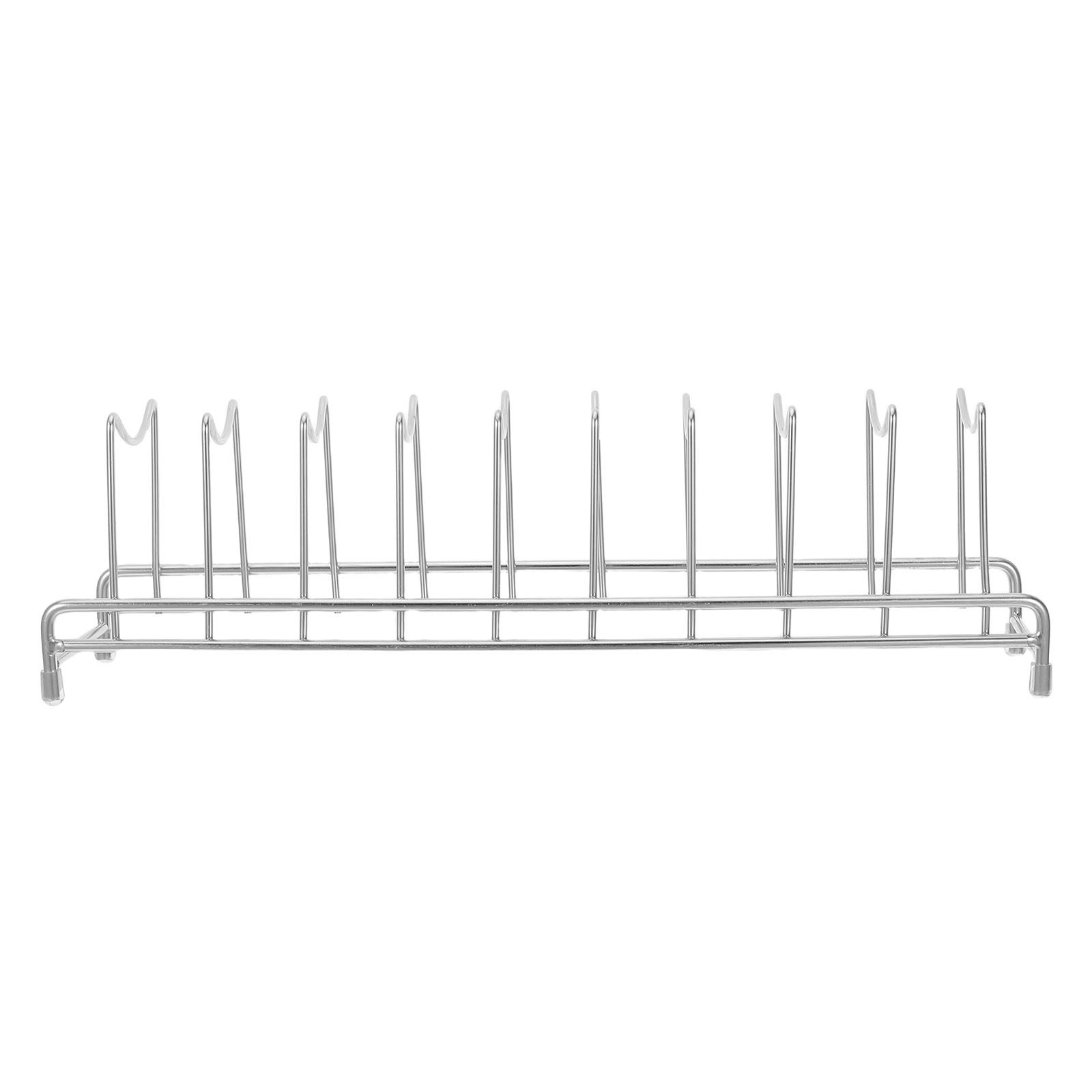 Kitchen Baking Sheet Organizer - RVS 9-delige pannenklep-organizerrek keuken pannenklephouder kast