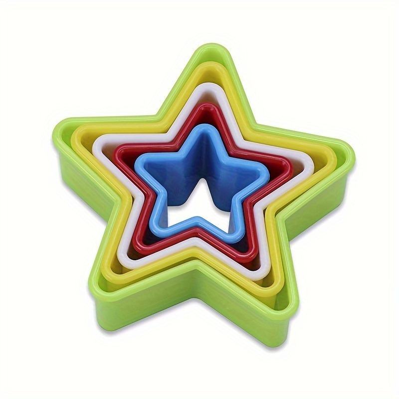 Kitchen Baking Cookies - 1/2/3PCS Stervormige Cookie Cutters, Plastic Gebaksnijder,
