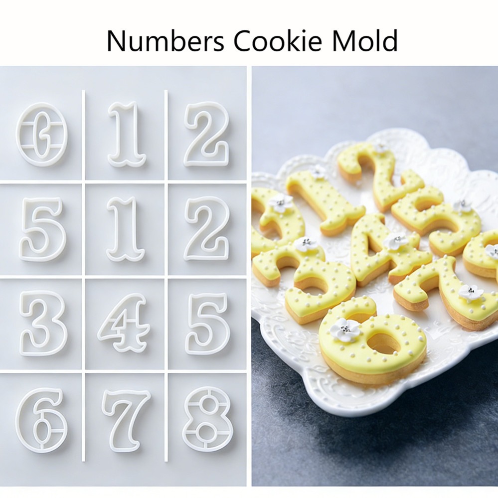 Kitchen Baking Cookies - Nummers Koekjesvormpjes Biscuitvormpjes Keuken Bakken Gebak