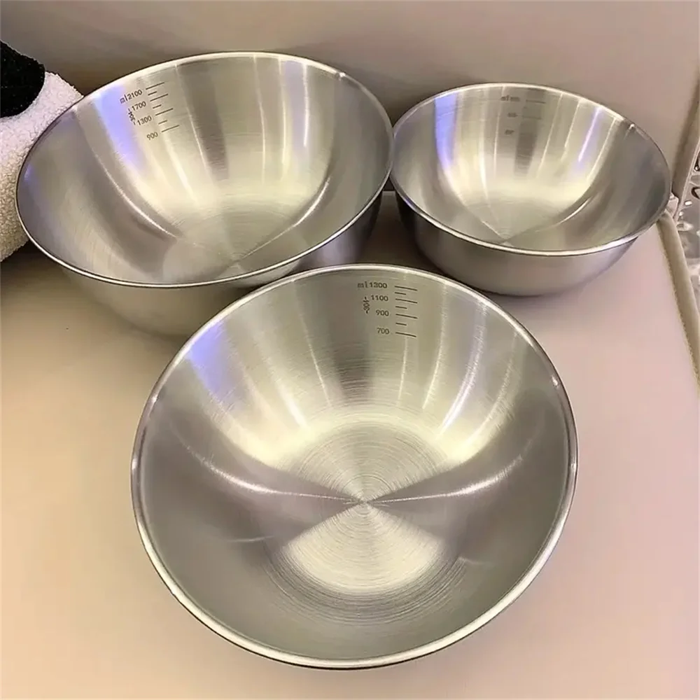 Kitchen Baking Scale - 1-3 RVS Kommen Set Met Schaalverdeling
