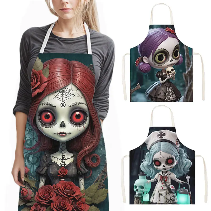 Kitchen Nightmares Baking - Horror Nachtmerrie Zombie Meisje Print Keuken