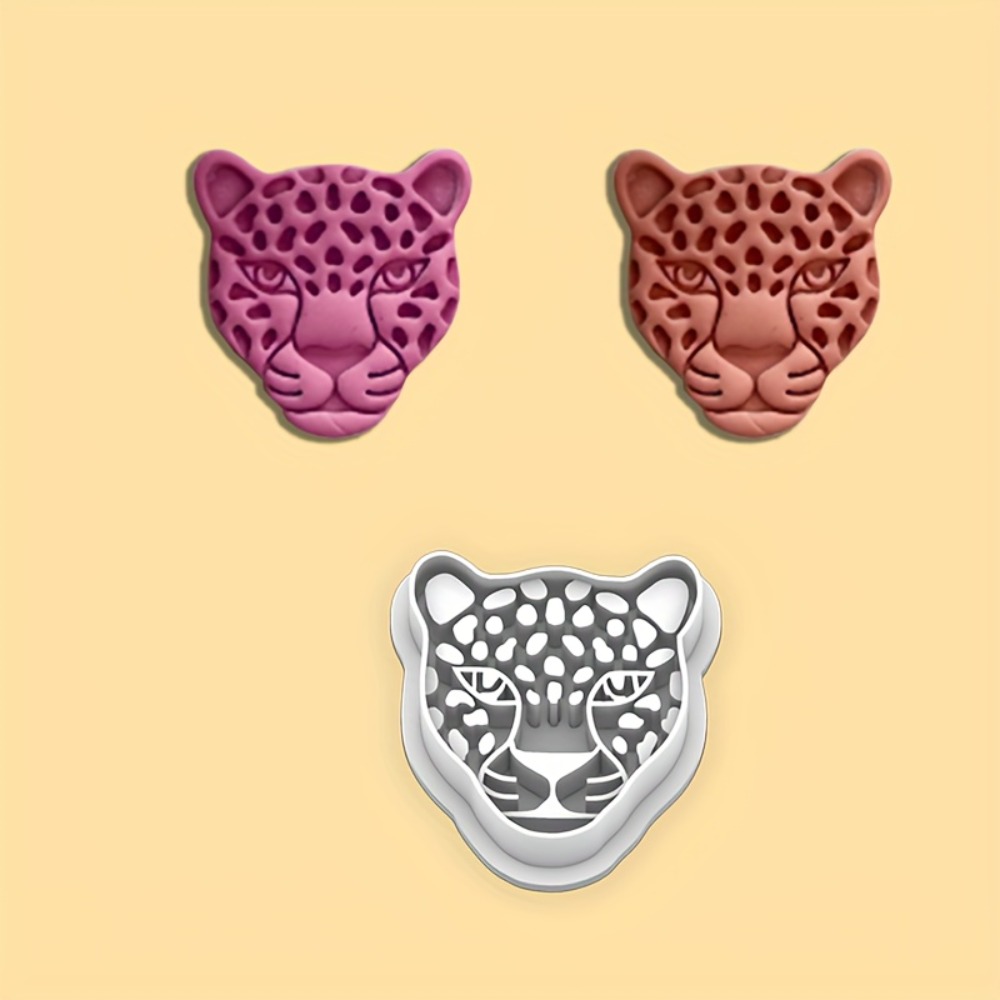 Kitchen Baking Cookies - Leopardenkop-koekjesvormer Boheemse dierenvorm met ingewikkelde holle