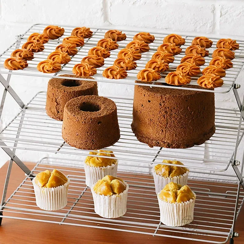 Kitchen Baking Rack - Opvouwbare Multi-Layer Cake Cooling Rack Non-stick