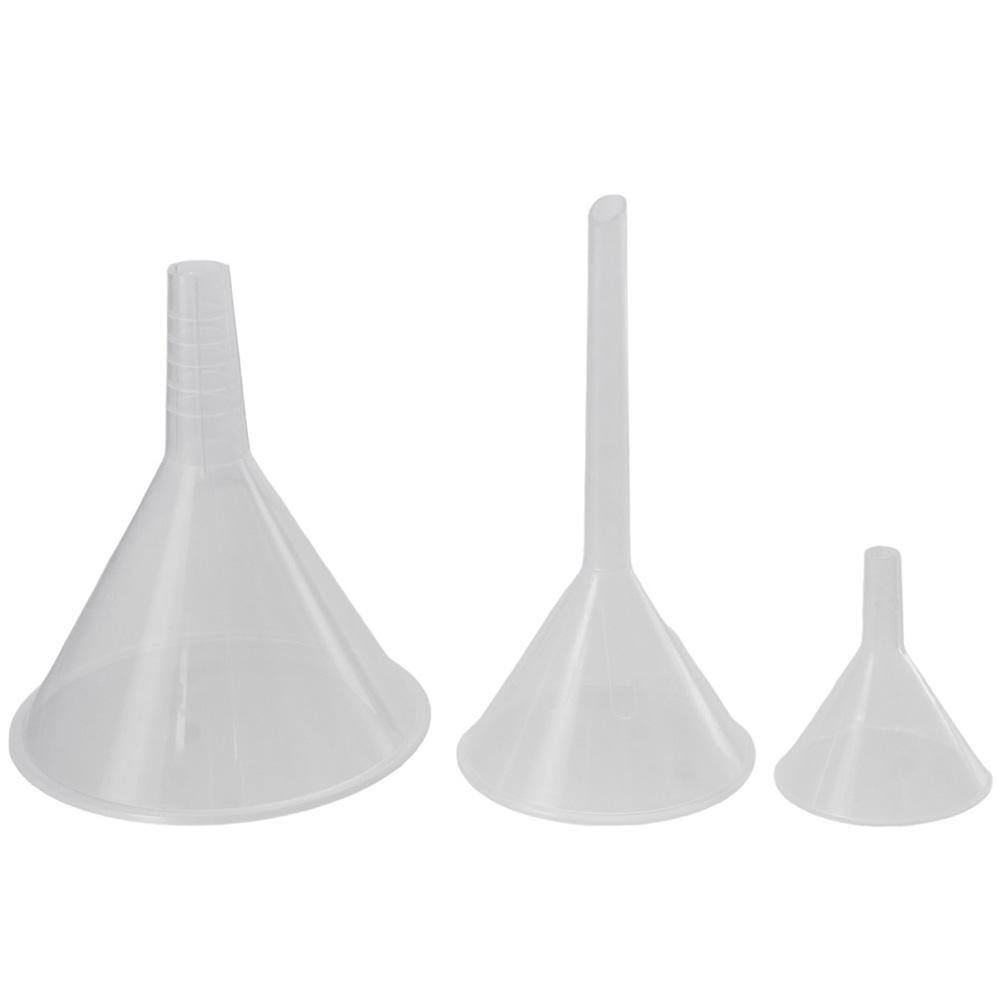Kitchen Baking Essentials - 1/3 Stuks Draagbare Doorzichtige Plastic Trechter