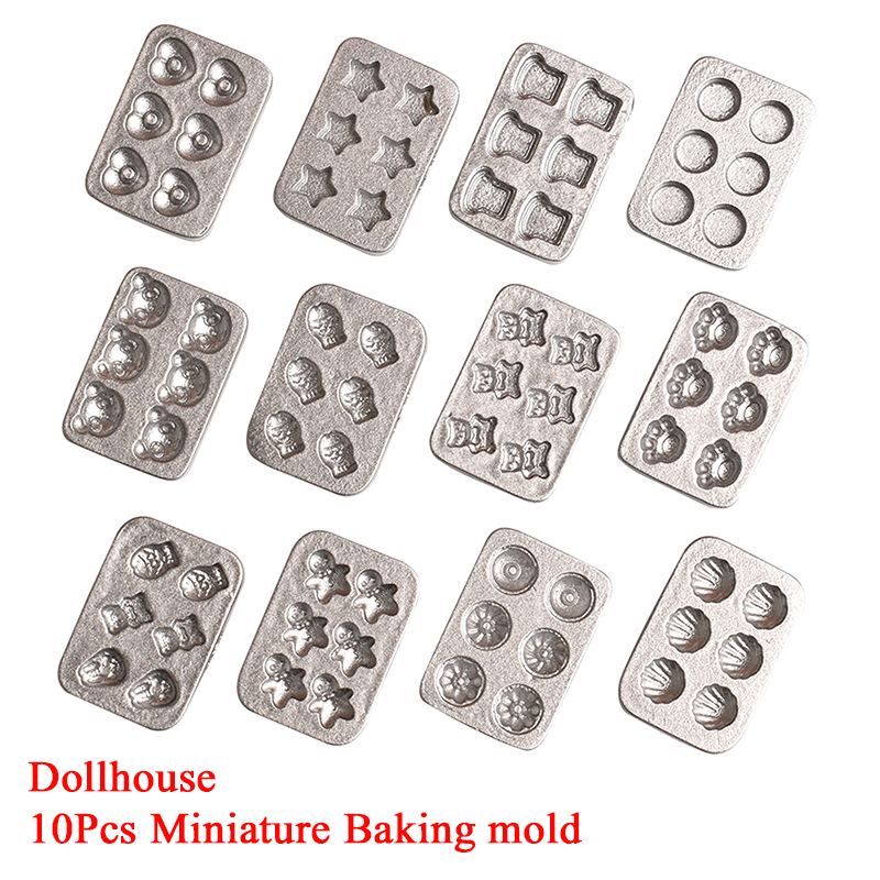 Kitchen Baking Cake - 10 stks Poppenhuis Miniatuur Mini Cake
