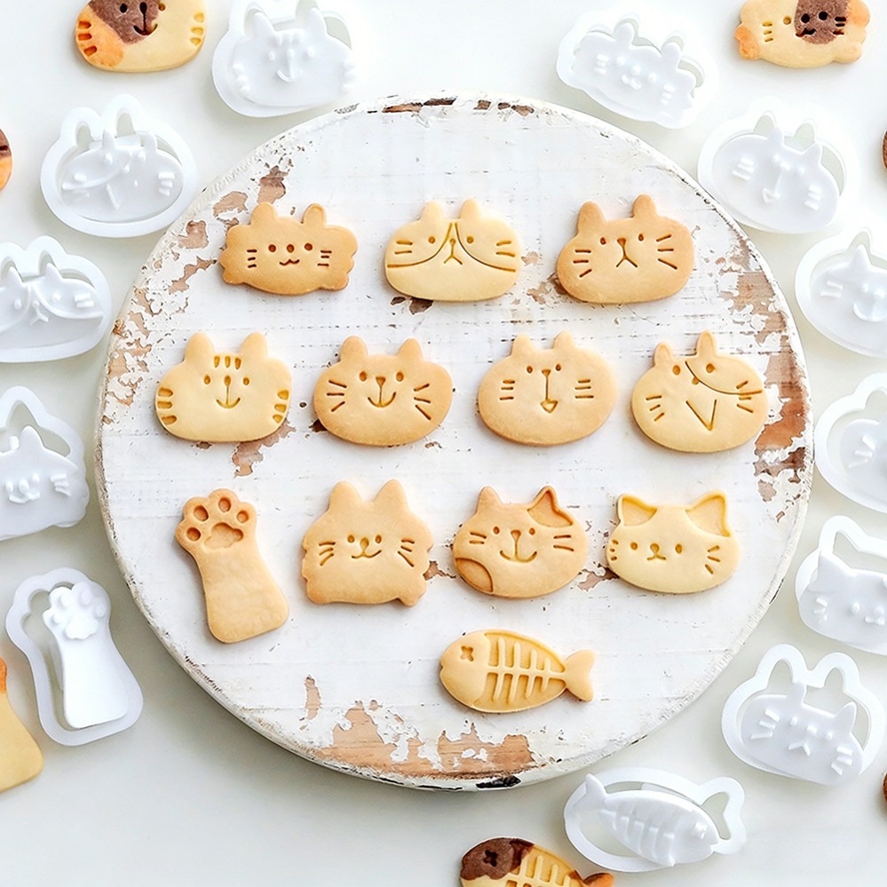 Kitchen Appliances For Baking - Schattige Kitten DIY Stempel Koekjesvormpjes Bakvorm