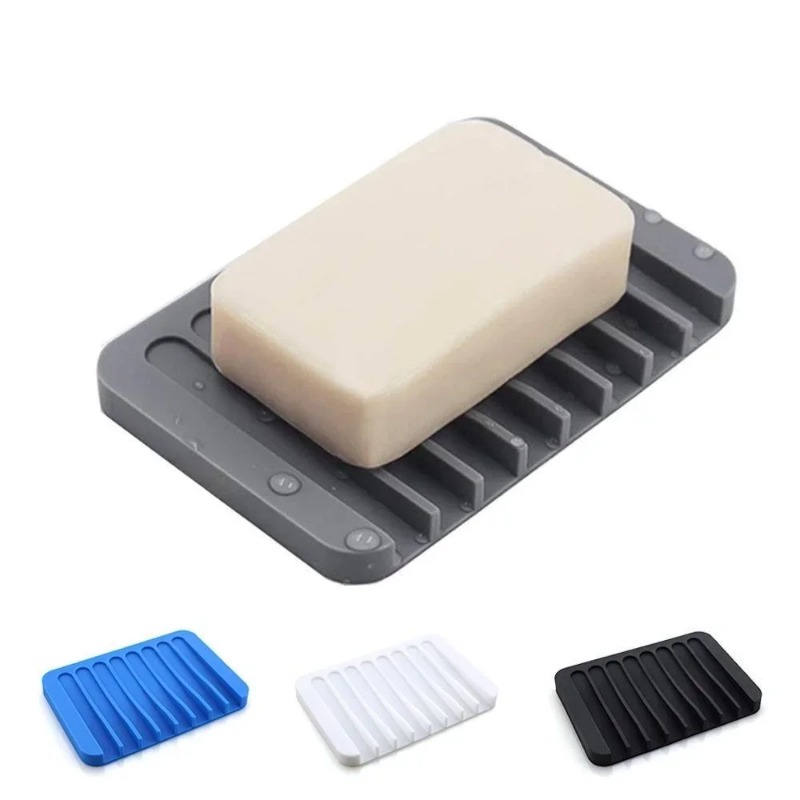 Kitchen Baking Tray Storage - Zelflozende Zeephouder Siliconen Zeepbakje Opslag Houder
