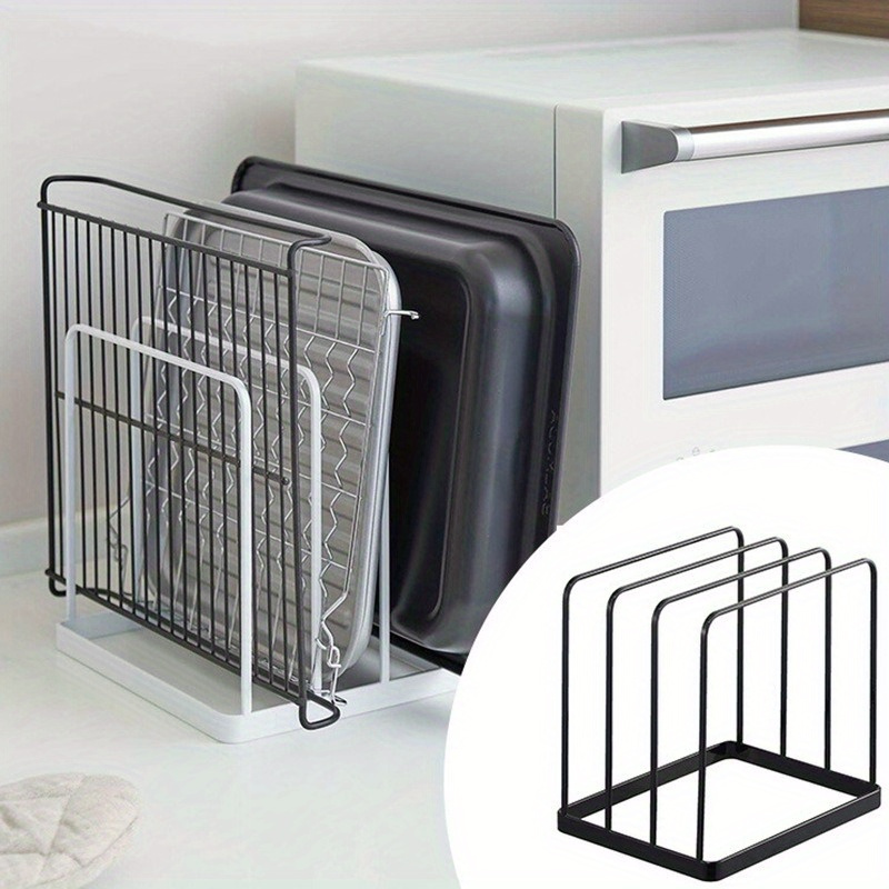 Kitchen Baking Rack - Verticaal snijplankrek Vierlaags keukenblad Bakplaat Organizer