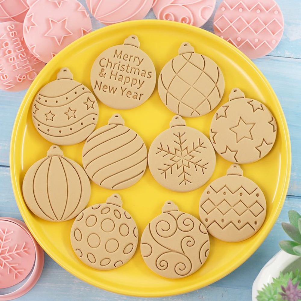 Kitchen Baking Cookies - 11-delige Kerstversiering Koekjesvormpjes Set 3D Geprefelde