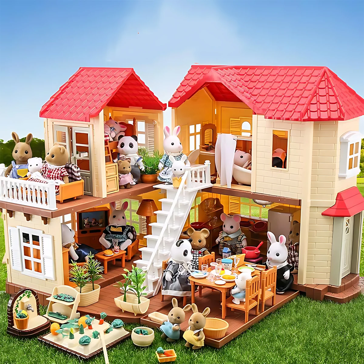 Kitchen Q - Miniatuurmeubilair 1:12 Poppenhuis Keuken Woonkamer Slaapkamer