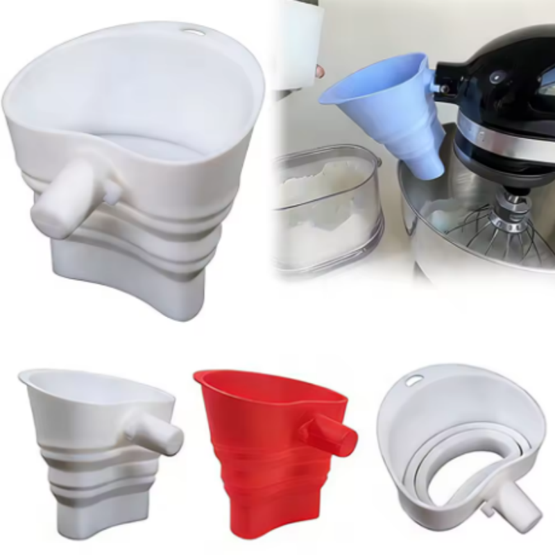 Kitchen Aid Baking Mixer - 1/3 stuks gemengde siliconen meeltrechters voor