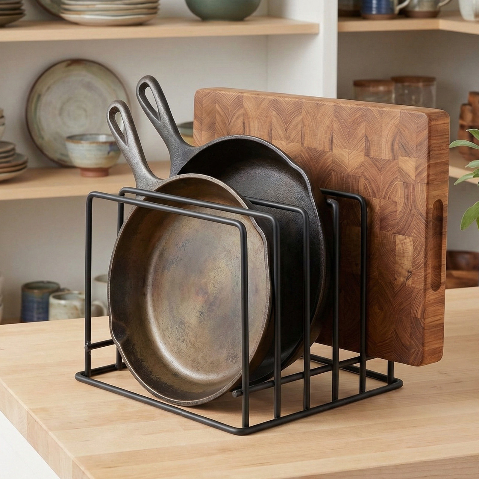 2-delige keuken snijplankhoude - Kitchen Baking Sheet Organizer recensie en prijs