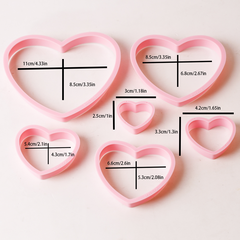 1 set/3 sets roze hart ster bl - Kitchen Baking Cookies recensie en prijs