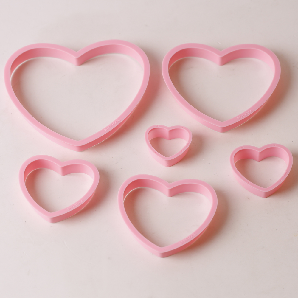 1 set/3 sets roze hart ster bl - Kitchen Baking Cookies recensie en prijs