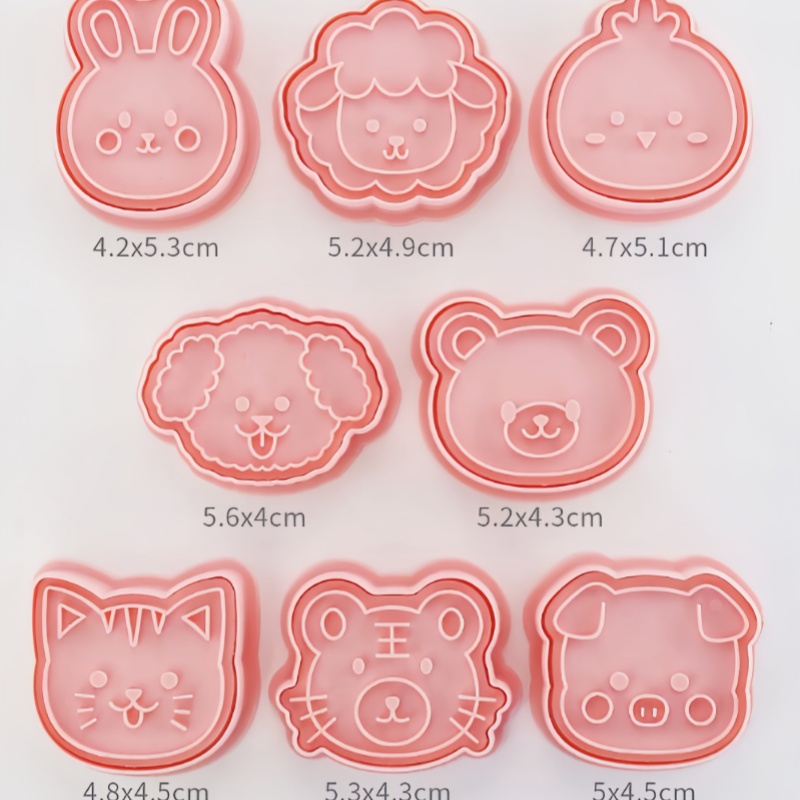 8 stks/set Dier Portret Cookie - Kitchen Baking Cookies recensie en prijs