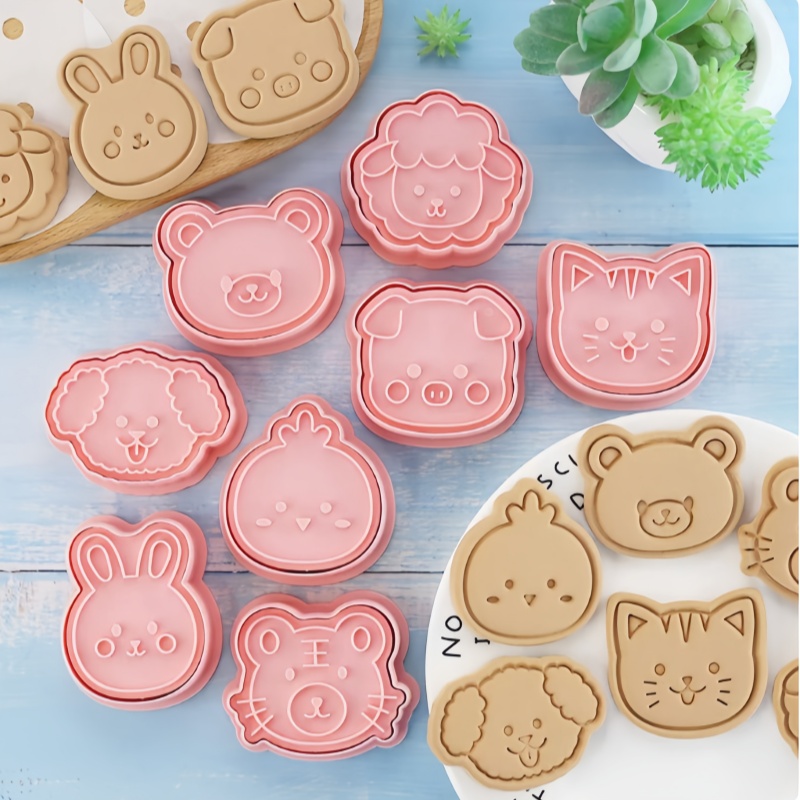 8 stks/set Dier Portret Cookie - Kitchen Baking Cookies recensie en prijs