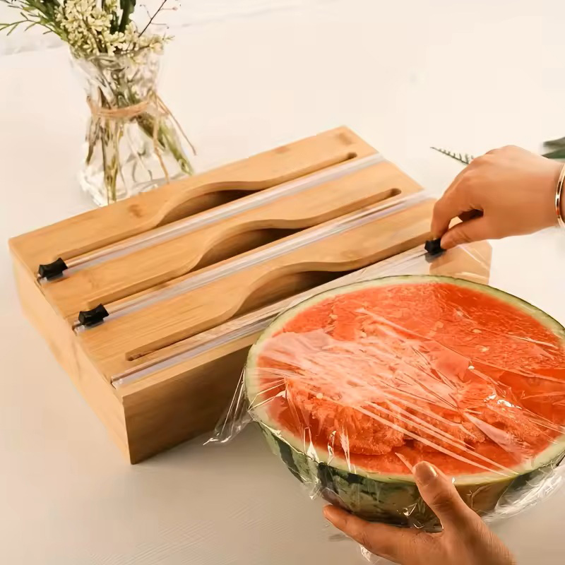 3-in-1 bamboe folie snijdoos,  - Kitchen Baking Tray Storage recensie en prijs