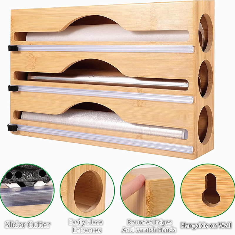 3-in-1 bamboe folie snijdoos,  - Kitchen Baking Tray Storage recensie en prijs