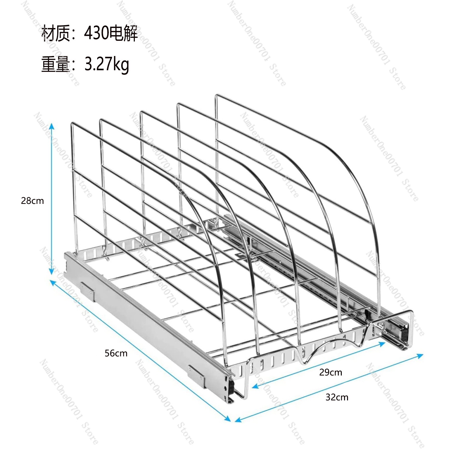 Uitschuifbare keukenkastorgani - Kitchen Baking Sheet Organizer recensie en prijs