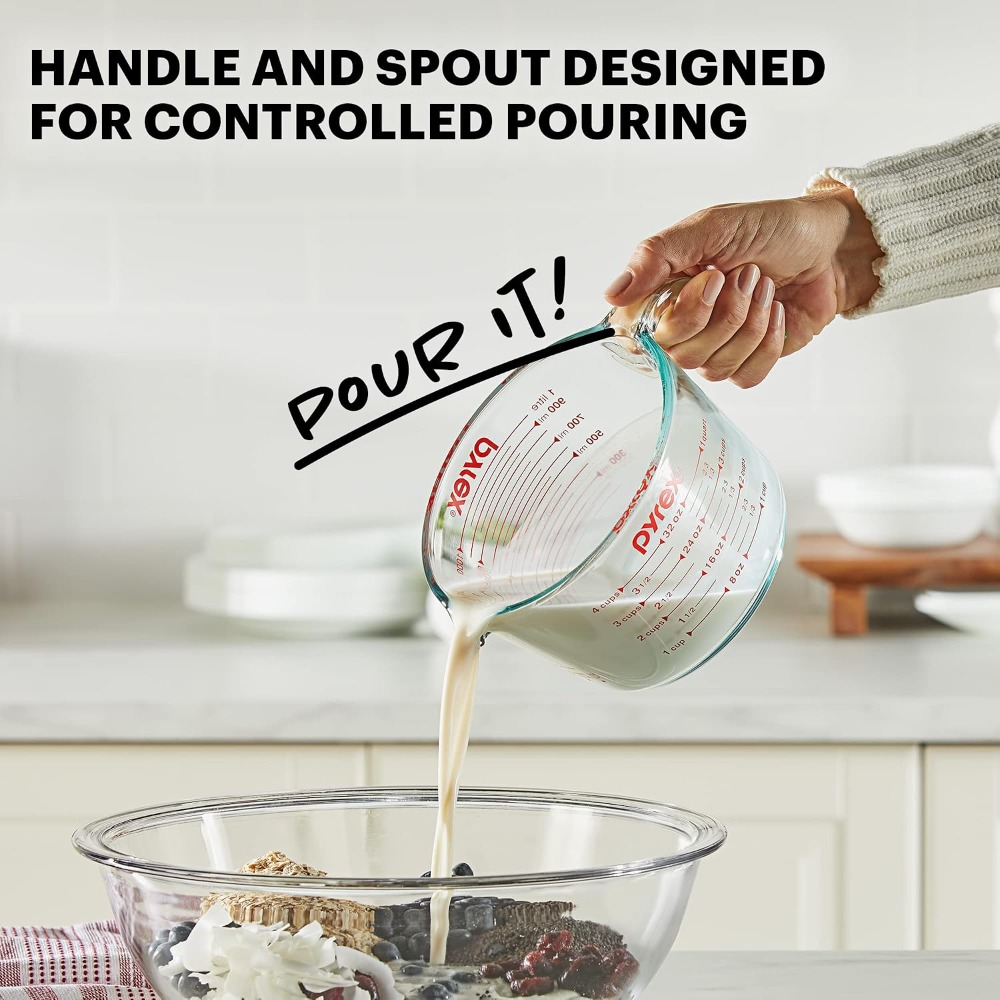 4-delige glazen maatbeker voor - Kitchen Baking Essentials recensie en prijs