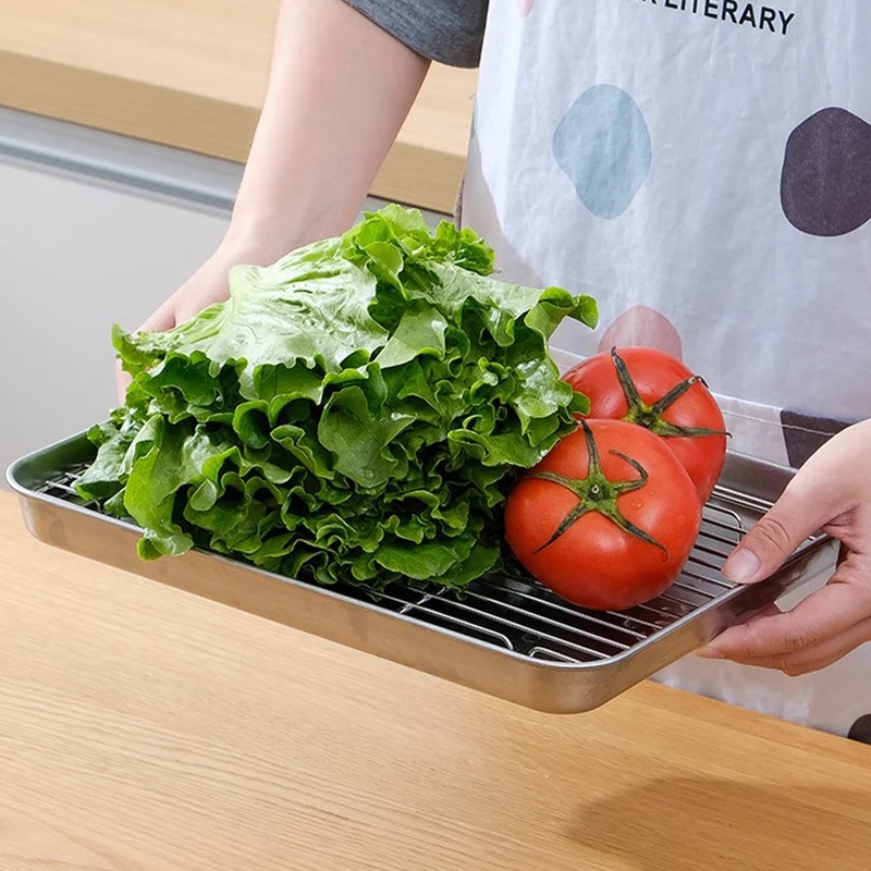 Roestvrijstalen bakplaat met d - Kitchen Baking Rack recensie en prijs