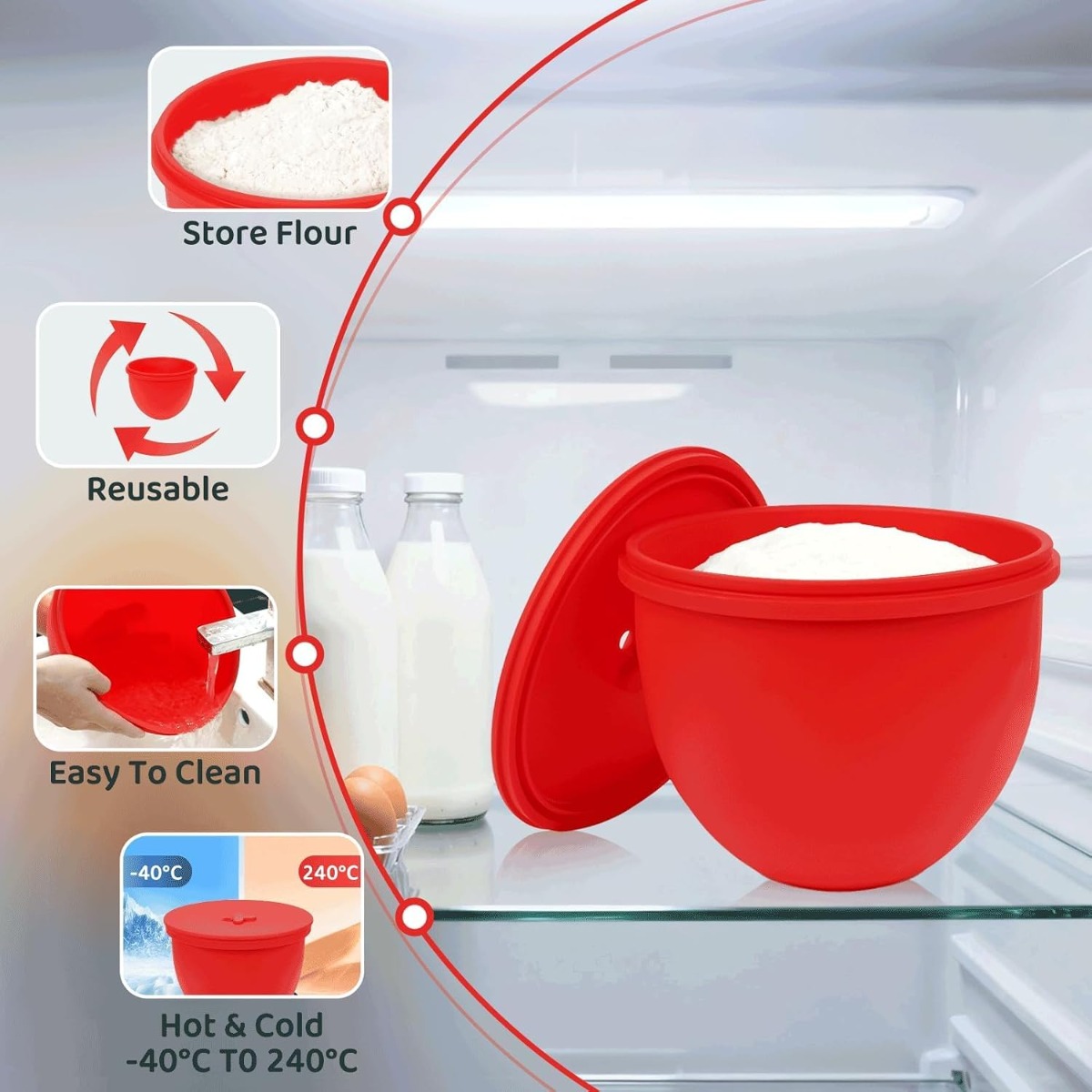 Siliconen mixerkomvoering met  - Kitchenaid Baking Bowl recensie en prijs