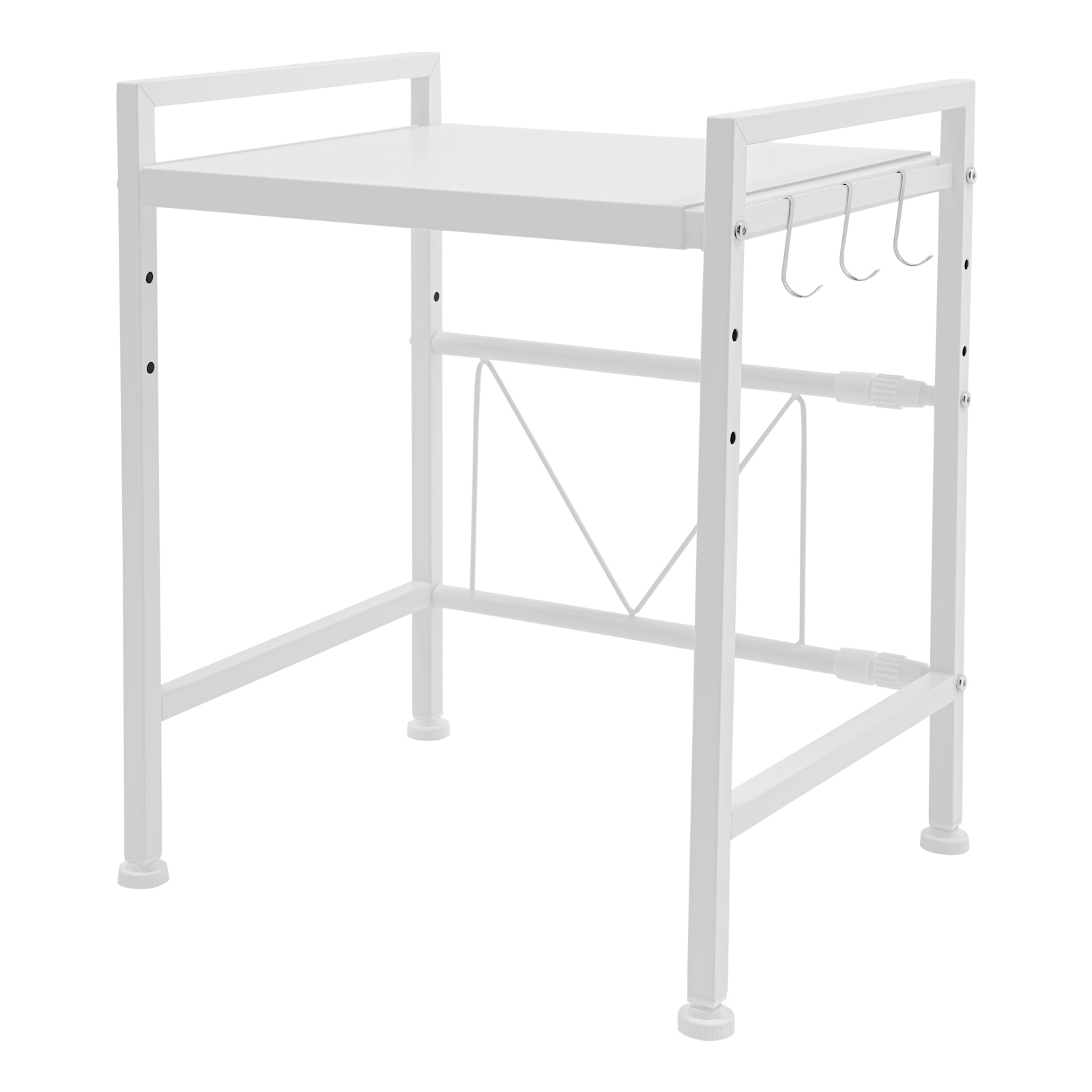 Uitbreidbaar magnetronrek, wit - Kitchen Baking Rack recensie en prijs