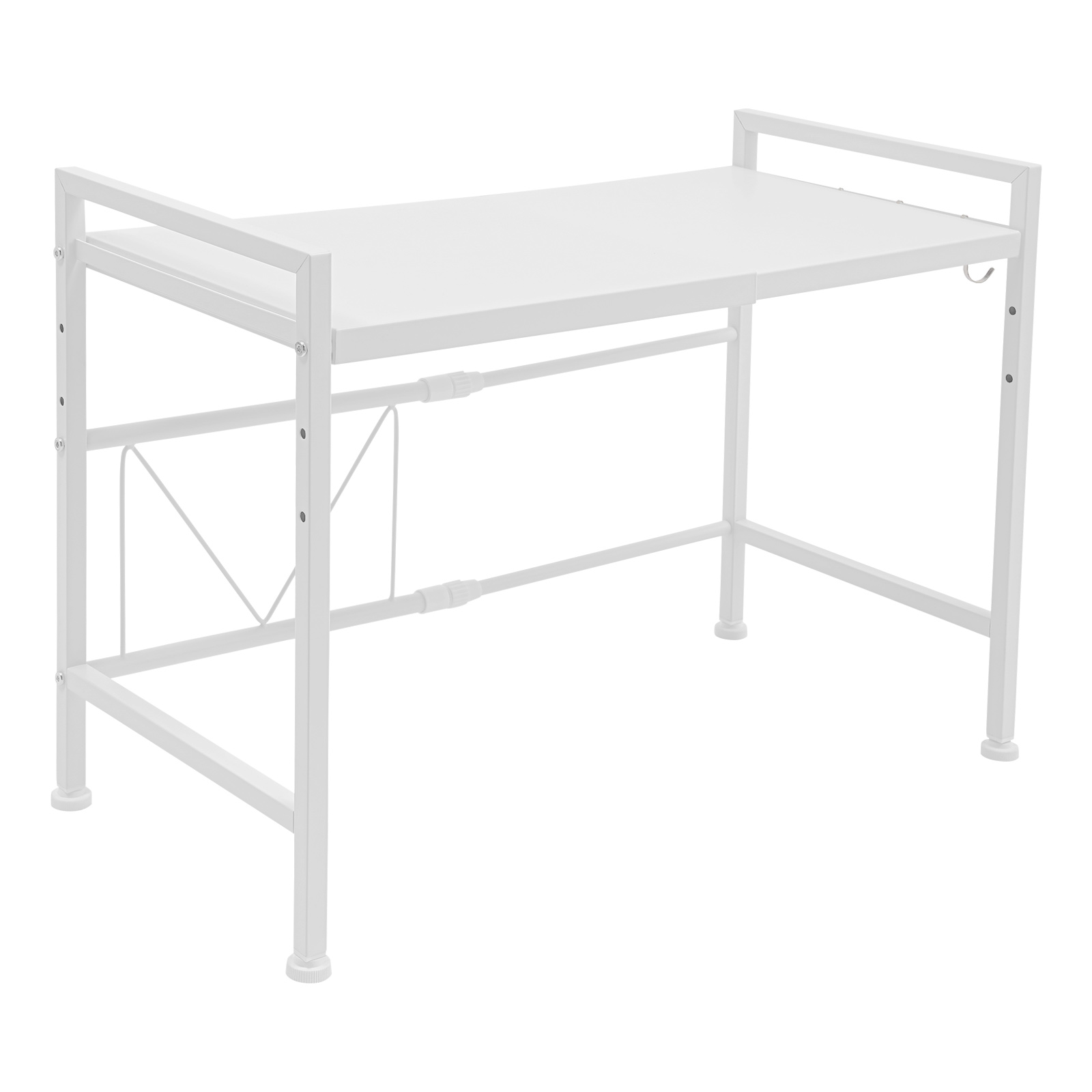 Uitbreidbaar magnetronrek, wit - Kitchen Baking Rack recensie en prijs