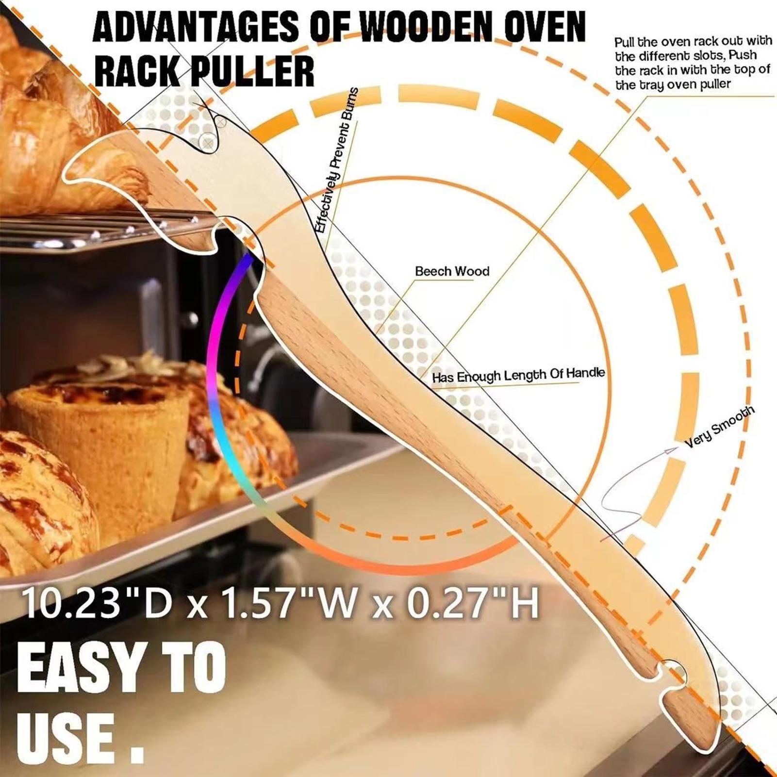 Houten ovenrek-trekker met lan - Kitchen Baking Rack recensie en prijs