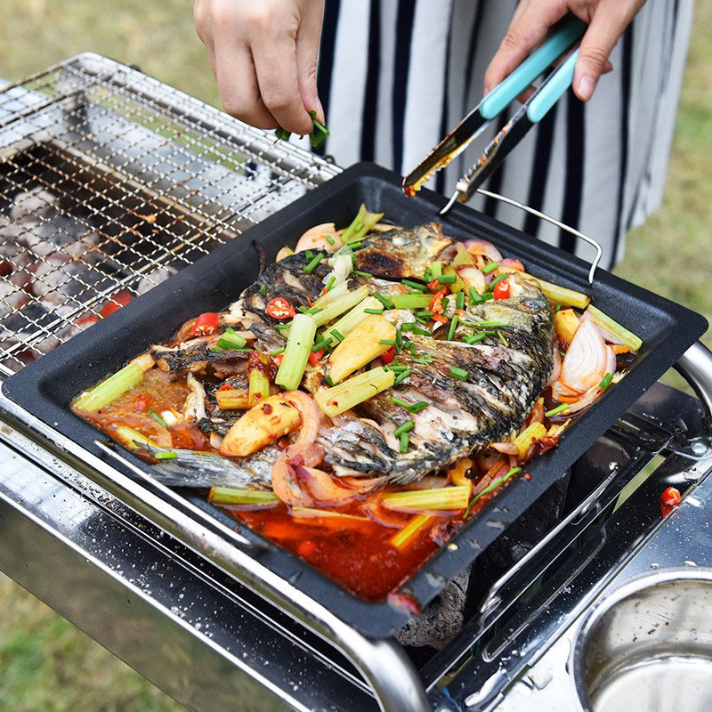 Buiten dikke vierkante grillpa - Kitchen Baking Tray Organiser recensie en prijs