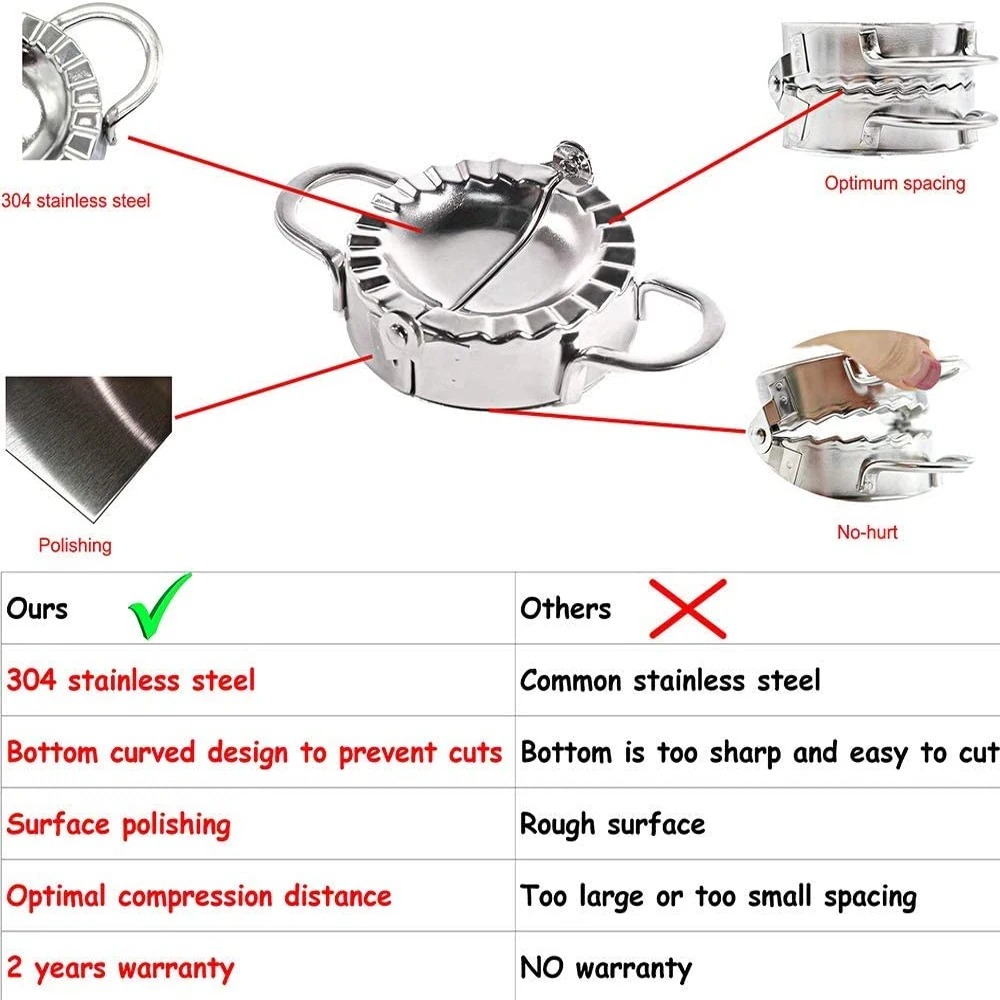 Roestvrijstalen Dumpling Maker - Kitchen Baking Store recensie en prijs