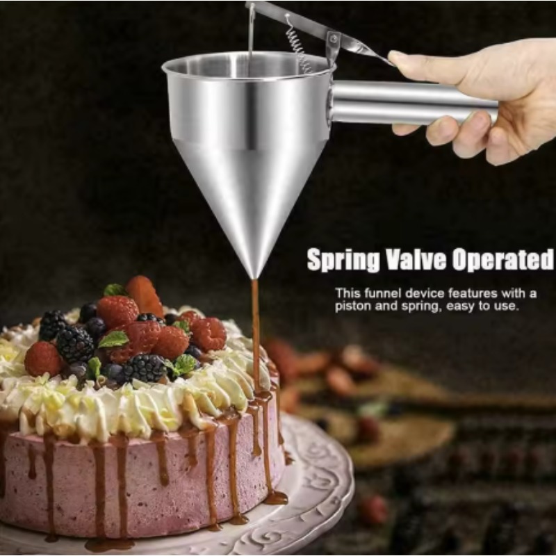 600/1200ML RVS vloeistof trech - Kitchen Q recensie en prijs