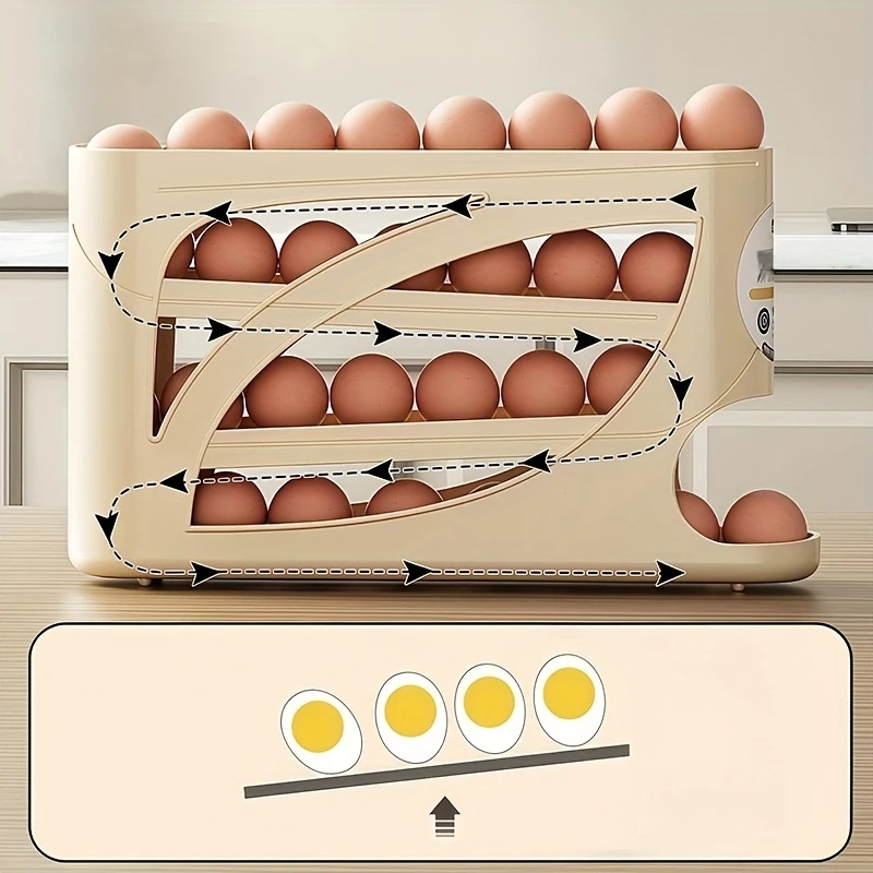 2-4-laags rollende eieropbergc - Kitchen Baking Tray Storage recensie en prijs