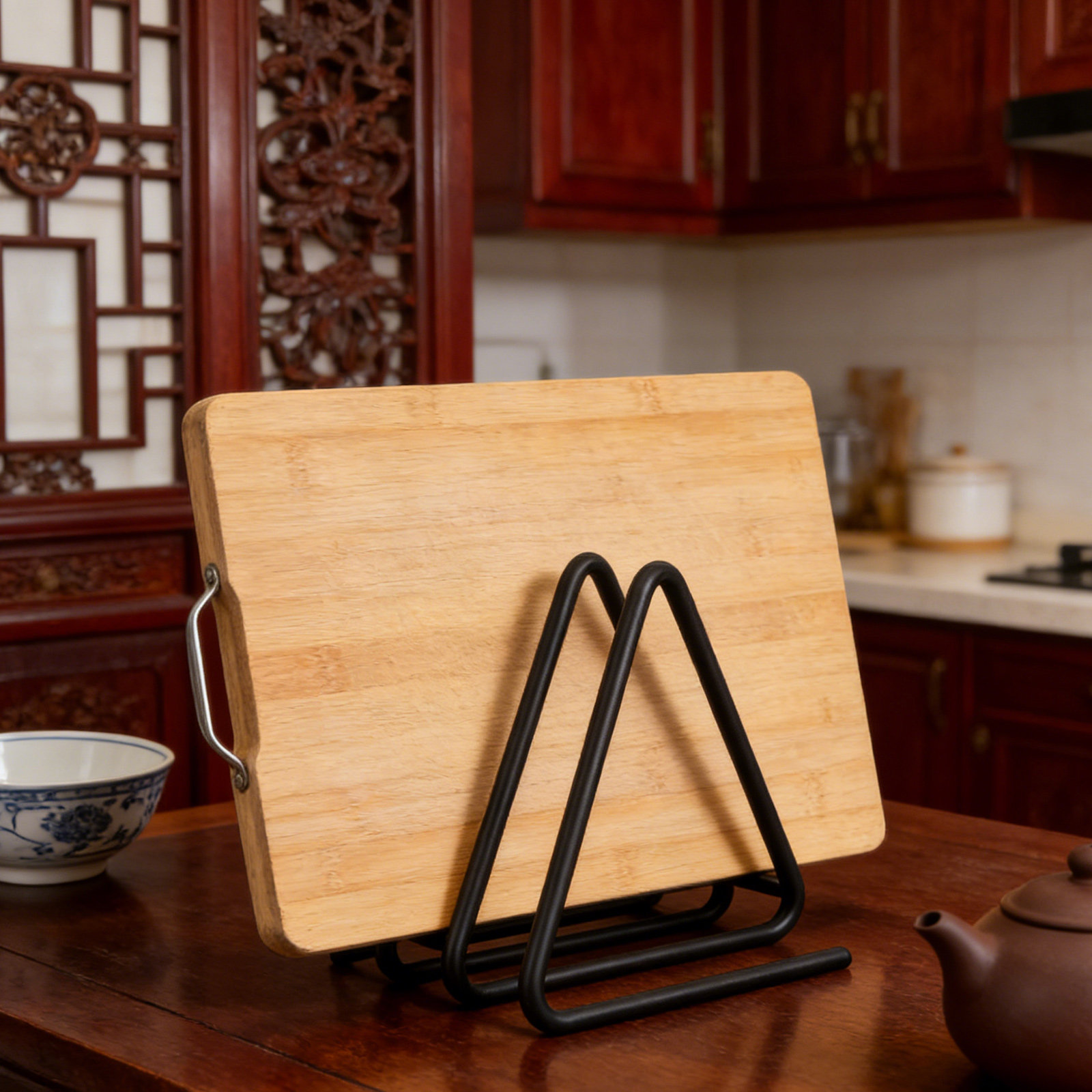 Driehoekig snijplankrek van zw - Kitchen Baking Sheet Organizer recensie en prijs