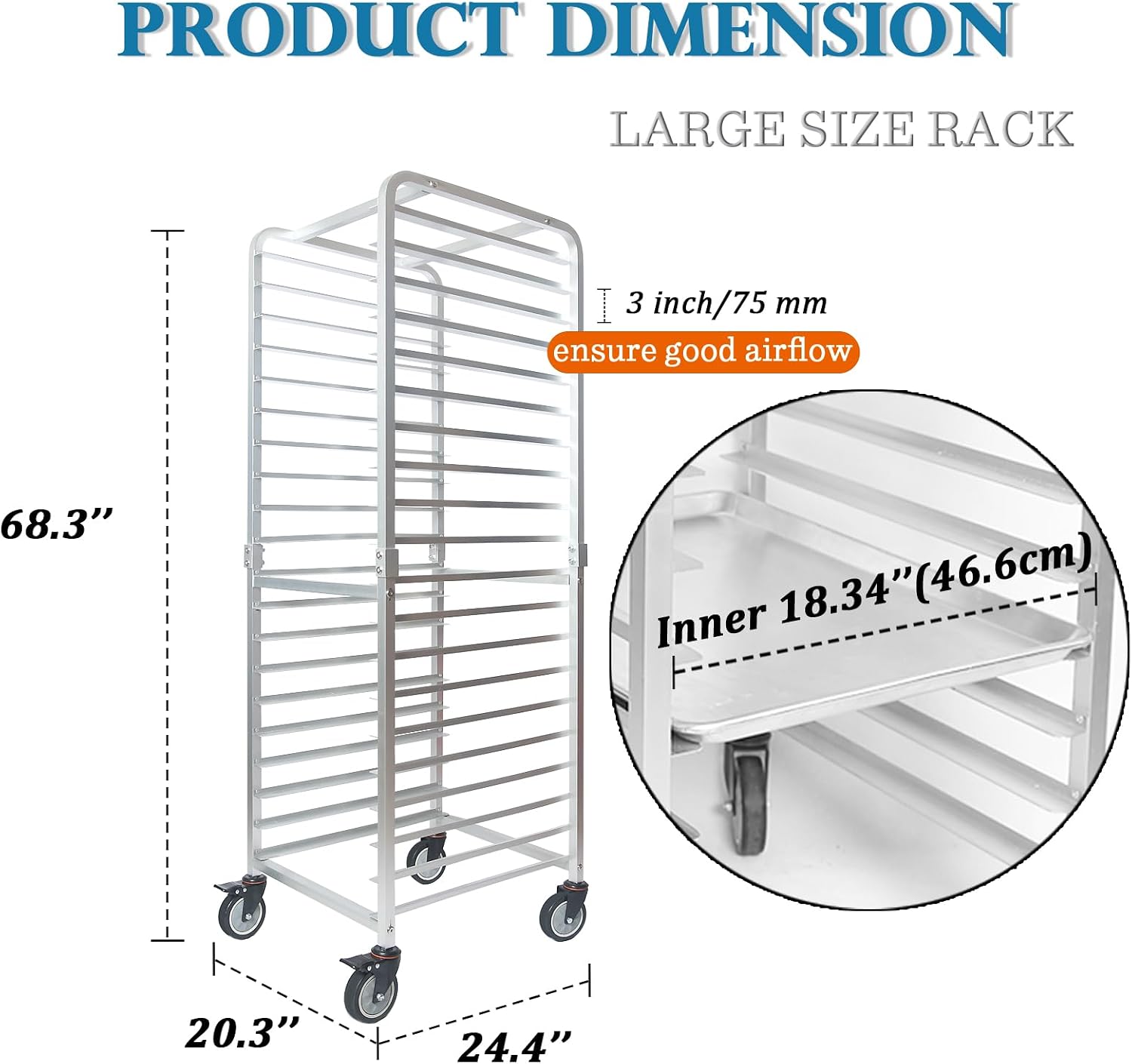 Commerciële 20-laags roestvrij - Kitchen Baking Rack recensie en prijs