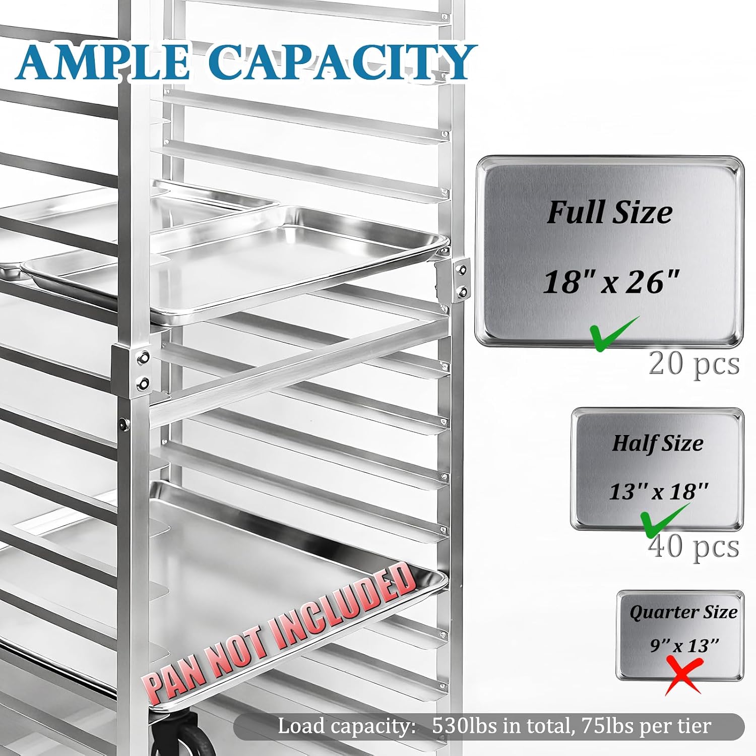 Commerciële 20-laags roestvrij - Kitchen Baking Rack recensie en prijs