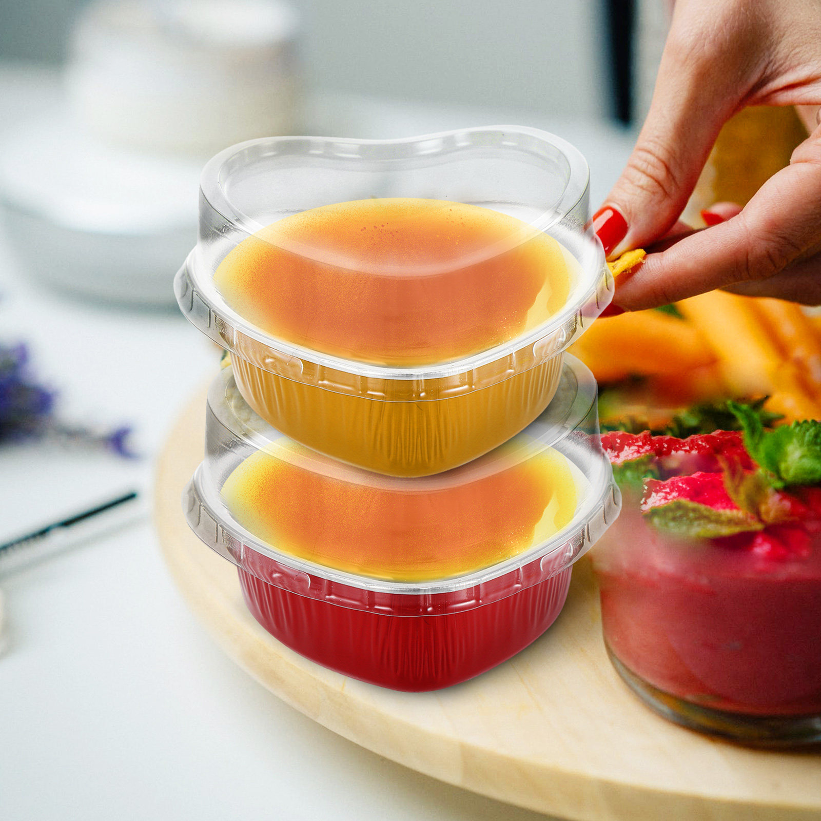 20Sets Aluminiumfolie Hartvorm - Baking Kitchen Design recensie en prijs