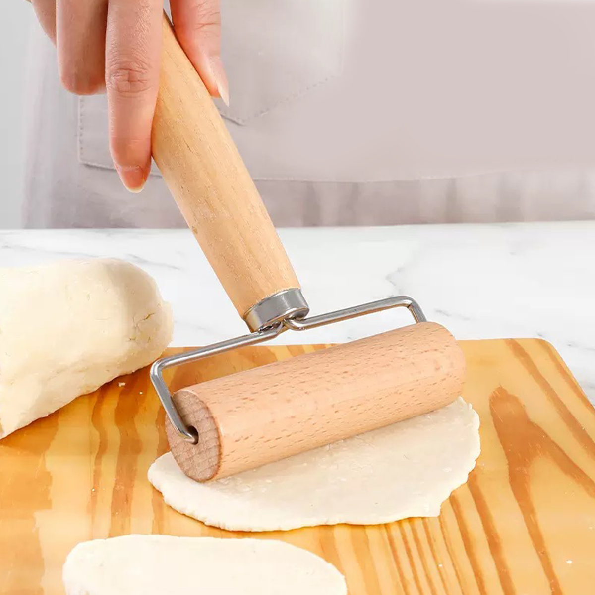 1PC Deegroller; houten bakken; - Kitchen Roll Baking recensie en prijs