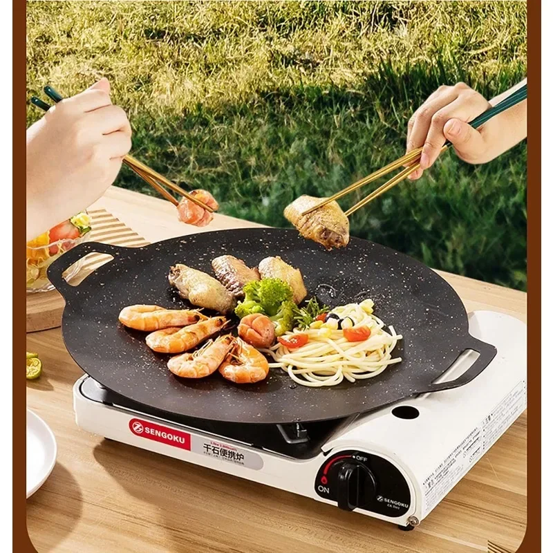 Dunne Koreaanse grillpan, rond - Kitchen Baking Tray Organiser recensie en prijs